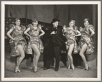 Jimmy Durante and unidentified showgirls in the stage production Jumbo