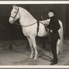 Doheos the horse and his trainer Herman Ostermaier in the stage production Jumbo