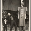 Dave Ballard [as The Giant], Jimmy Durante and Karl Kosiczky in the stage production Jumbo