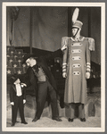 Dave Ballard [as The Giant], Jimmy Durante and Karl Kosiczky in the stage production Jumbo