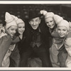 Jimmy Durante and unidentified showgirls in the stage production Jumbo