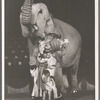 Jimmy Durante and Rosie the elephant in the stage production Jumbo