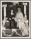 Donald Novis and Gloria Grafton [on wedding float] in the stage production Jumbo