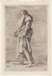 Young Woman Walking toward the Left
