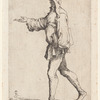 Man Striding with Right Arm Outstretched