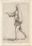 Man Striding with Right Arm Outstretched