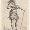 Soldier with Cane, Facing Right
