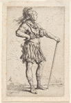 Soldier with Cane, Facing Right