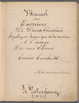 Manuel des exercices de danse théâtrale