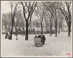 View down main street, Lancaster, New Hampshire