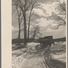 Truck loaded with blocks of river ice, Coos County, New Hampshire