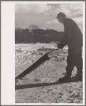 Coos County, New Hampshire. Cutting ice on the Ottaquetchee [i.e. Ottauquechee?] River