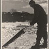 Coos County, New Hampshire. Cutting ice on the Ottaquetchee [i.e. Ottauquechee?] River