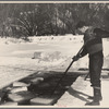 Cutting ice on the Ottaquetchee [Ottauquechee] River, Coos County, New Hampshire
