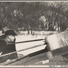 Cutting ice on the Ottaquetchee [Ottauquechee] River, Coos County, New Hampshire