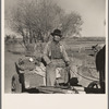 Farmer of the Rio Grande Valley coming home from town. Dona Ana County, New Mexico