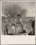 Farmer of the Rio Grande Valley coming home from town. Dona Ana County, New Mexico