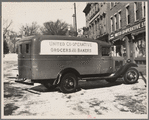 One of a fleet of trucks owned by United Cooperative Society, Fitchburg, Massachusetts