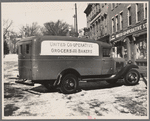 One of a fleet of trucks owned by United Cooperative Society, Fitchburg, Massachusetts