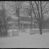 House and trees in snow