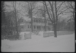 House and trees in snow