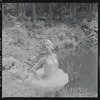 Tanaquil Le Clercq outdoors in costume for "Swan Lake"