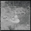 Tanaquil Le Clercq outdoors in costume for "Swan Lake"