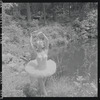 Tanaquil Le Clercq outdoors in costume for "Swan Lake"