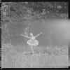 Tanaquil Le Clercq outdoors in costume for "Swan Lake"