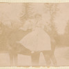 Loie Fuller and Gabrielle Bloch on horse