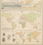 Chart of the world exhibiting its chief pysical features; Ethnographical chart of the world shewing the distribution and varieties of the human race