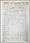 Journal page describing work in Montreal, Canada