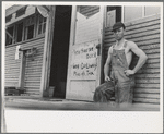Farmer who supplements his income by selling ice, Huntsville, Arkansas