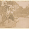 Eight images of Loie Fuller with friends including Gabrielle Bloch