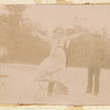 Eight images of Loie Fuller with friends including Gabrielle Bloch