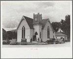 Going to church on Sunday morning, Hamilton, Montana