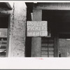 Sign posted in Negro section of Belle Glade, Florida