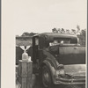 Car used by migrant agricultural workers; the rear has been fixed up as a bed, near Winter Haven, Florida