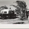 Some of the 200 trailers encamped at an auto-trailer camp near Dania, Florida. This is one of the better trailer camps in Florida, the rates being $5.00 weekly including electricity