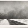 Heavy black clouds of dust rising over the Texas Panhandle, Texas