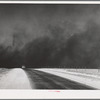 Heavy black clouds of dust rising over the Texas Panhandle, Texas