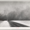 Heavy black clouds of dust rising over the Texas Panhandle, Texas