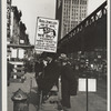 Sign man, Sixth Avenue, New York, New York