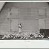 Feeding chickens, Wabash Farms, Indiana