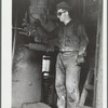 Steelworker at blast furnace, Pittsburgh, Pennsylvania