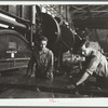 Cutting sheet steel to size, Pittsburgh, Pennsylvania