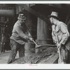 Tapping a blast furnace for slag, Pittsburgh, Pennsylvania