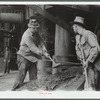 Tapping a blast furnace for slag, Pittsburgh, Pennsylvania
