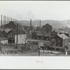 Center of town with steel plant behind business district, Midland, Pennsylvania