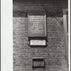 Sign on the great house of the Harmony Society, Ambridge, Pennsylvania